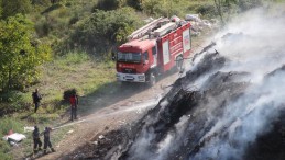 Kocaeli’de çöplük alanda yangın