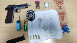 Bekçilerin şüphelendiği şahısların üstünden silah ve uyuşturucu çıktı!