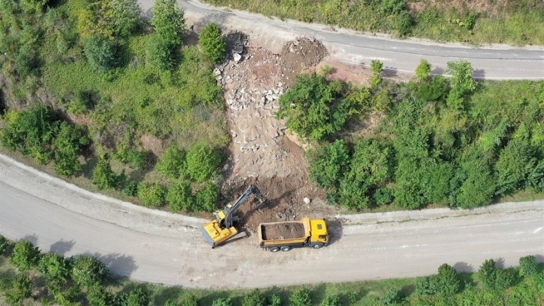 Başiskele’de heyelan tehlikesi geçiren bölgelerde güvenlik sağlanıyor