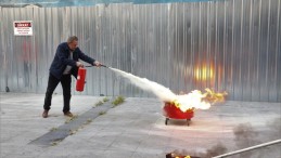 Personeller yangın eğitimi aldı!