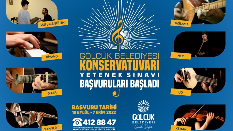 GÖLCÜK BELEDİYESİ KONSERVATUARI’NA BAŞVURULAR BAŞLIYOR