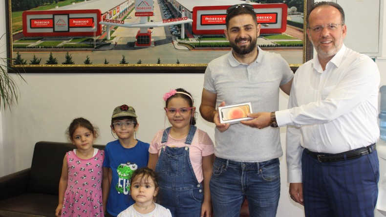 Mobesko talihlileri hediyelerine kavuştu