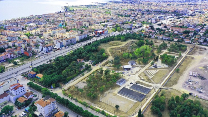 Derince Sağlıklı Yaşam Parkı havadan görüntülendi