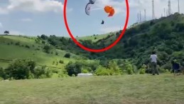 Yedek paraşüt ölümün kıyısından böyle kurtardı