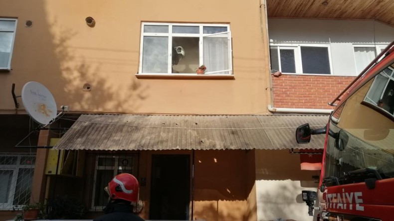 Derince’de korkutan yangın