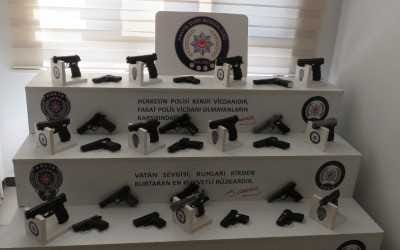 Kocaeli’de çok sayıda silah ele geçirildi