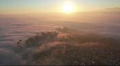 Kocaeli’de sis bulutlarının hayran bırakan manzarası
