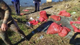 Kaçak midye avcılığı yapan şahıslar suçüstü yakalandı