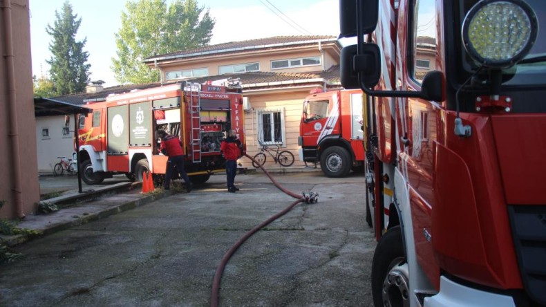 112 Acil Sağlık Hizmetleri istasyonunda yangın çıktı!