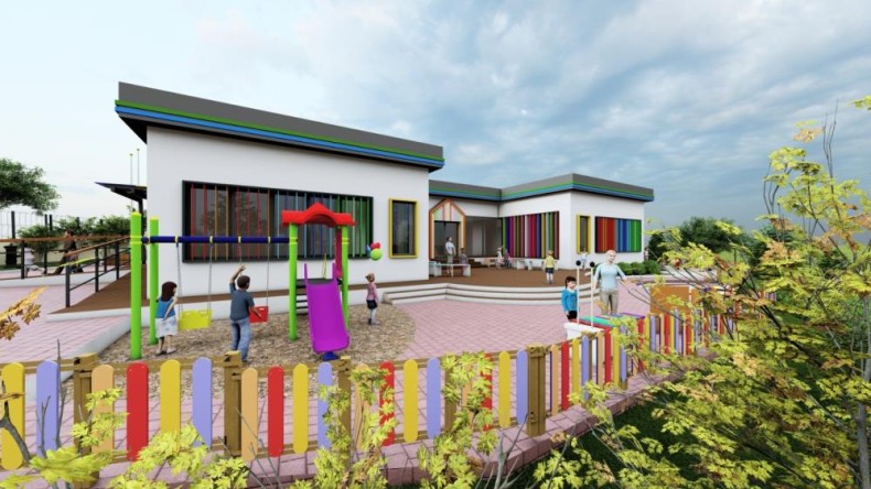 Bu kreş çok farklı; Tepeköy Çınar Çocuk Evi’nin temel atma töreni yapıldı