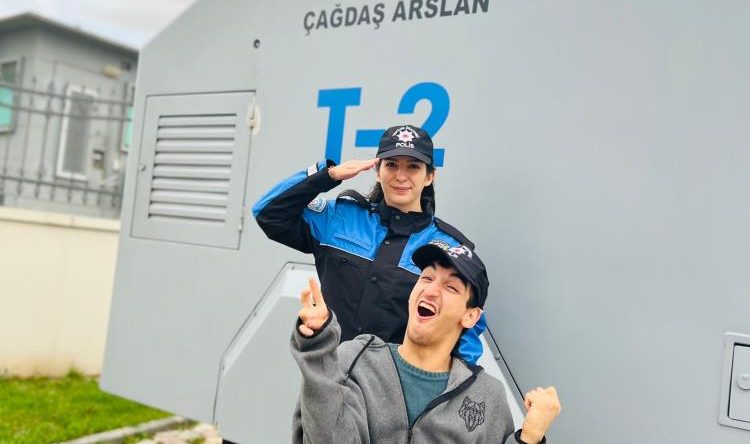 Hasan Can’ın TOMA’ya binme hayali gerçeğe dönüştü