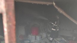 Kaynak yapılan atölyede yangın