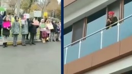 Kanser tedavisi gören öğretmene yürek ısıtan kutlama