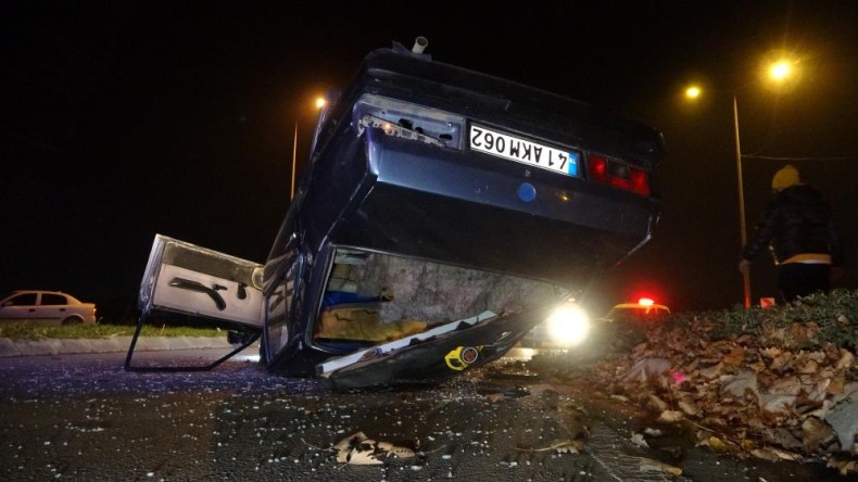 Polisten kaçan alkollü ve ehliyetsiz sürücü ölümden döndü
