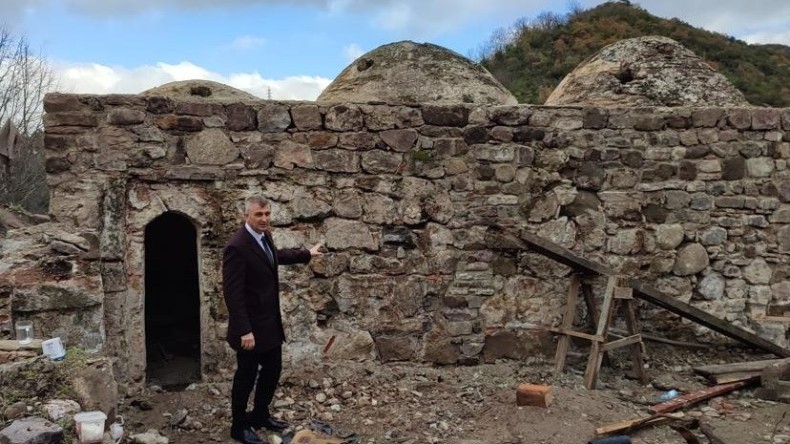 Tarihi Osmanlı hamamı restore ediliyor