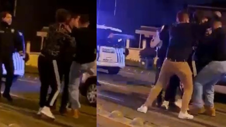 İzmit’te büyük kavga; Polis biber gazıyla müdahale etti