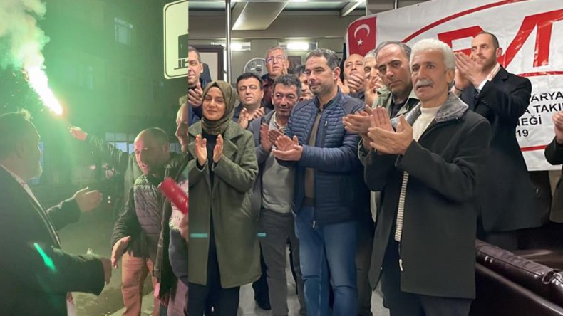 EYT Derneği Üyeleri meşalelerle kutladılar