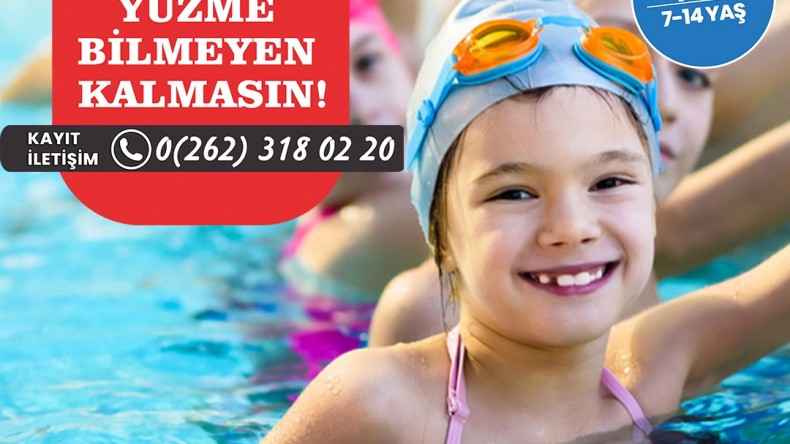 İzmit’te çocuklar yarıyıl tatilinde yüzmeyi öğrenecek!