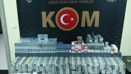 Kocaeli’de yüzlerce paket kaçak sigara ele geçirildi