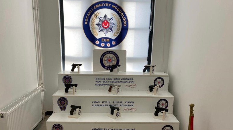 Kocaeli’de 34 silah ele geçirildi