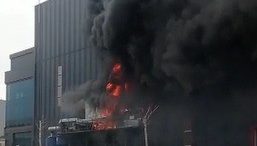 Alüminyum fabrikasında korkutan yangın