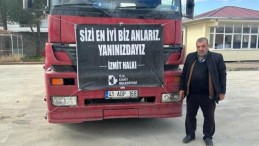 İzmit Belediyesi yardım tırlarından biri daha Kahramanmaraş Pazarcık’a ulaştı