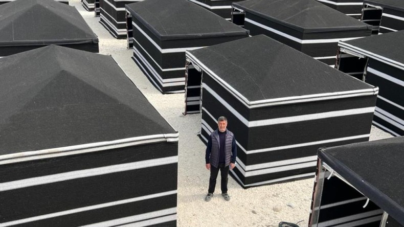 Kıl çadırlardan oluşan Çadırkent’in kurulumu tamamlandı