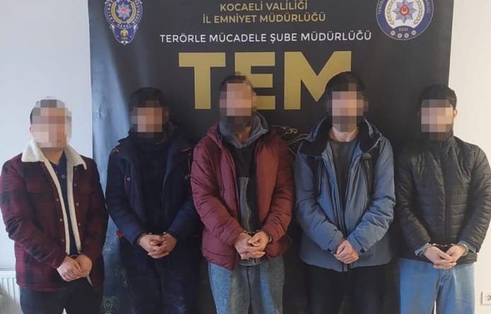 Kocaeli’de 5 DEAŞ üyesi operasyonla yakalandı