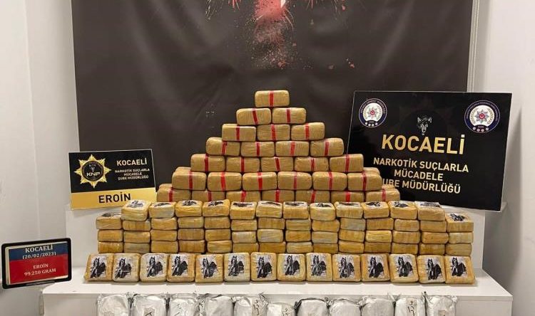 99 kilo eroini bakın nereye gizlenmiş