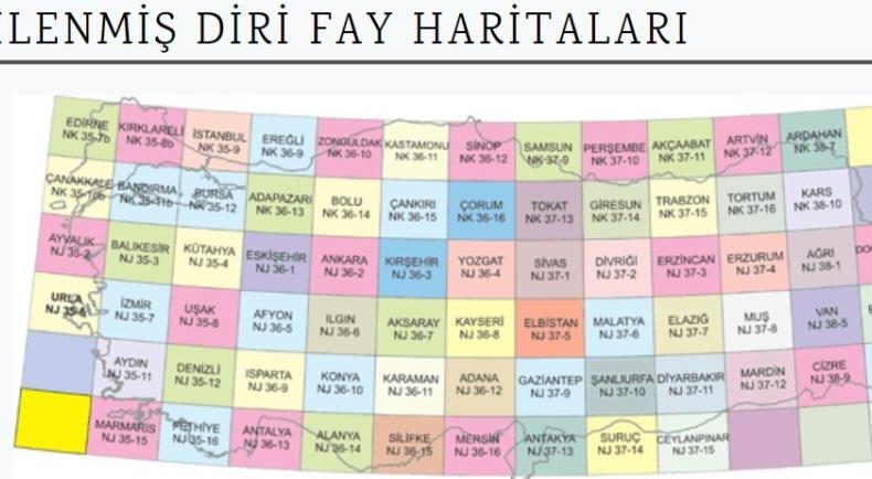 MTA yenilenmiş diri fay haritalarını yayınladı
