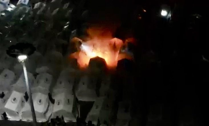 Çadır Kentte korkutan yangın