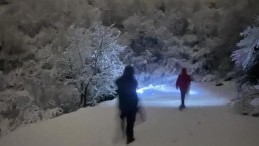 Kar bastırdı, Kent Ormanı’nda mahsur kaldılar