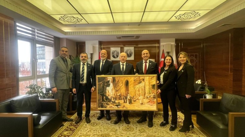 Emlak Kulübü Kurucu Başkanı Fuat Özdağ ve yönetiminden Ankara’da ziyaretler