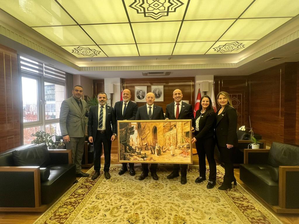 Emlak Kulübü Kurucu Başkanı Fuat Özdağ ve yönetiminden Ankara’da ziyaretler