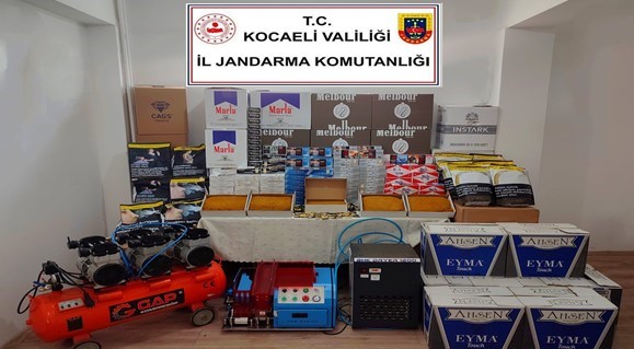 Kocaeli’de 200 bin lira değerinde kaçak elektronik ürün ele geçirildi