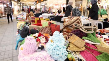 Kadın girişimciler ürünlerini pazarladı