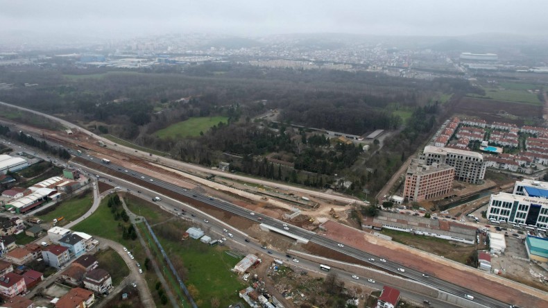 Alikahya Stadyum yolu süratle devam ediyor