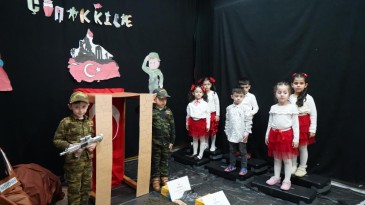 Minikler Çanakkale Zaferi’ni böyle kutladı