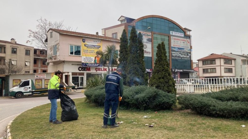 Derince’nin yeşil alanları bahara hazırlanıyor