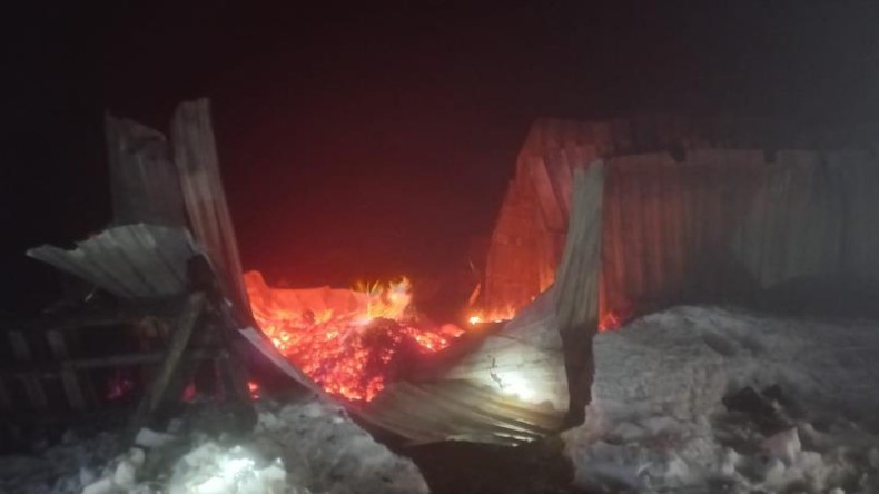 Yayla alevlere teslim oldu