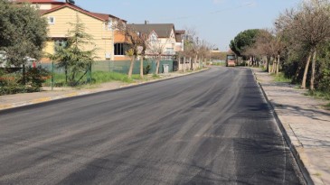 Tütünçiftlik’i Derince’ye bağlayan cadde yenilendi