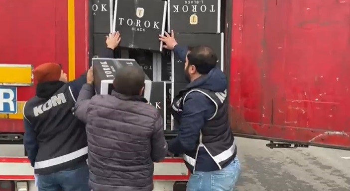 İzmit’te durdurulan TIR’da ele geçirildi