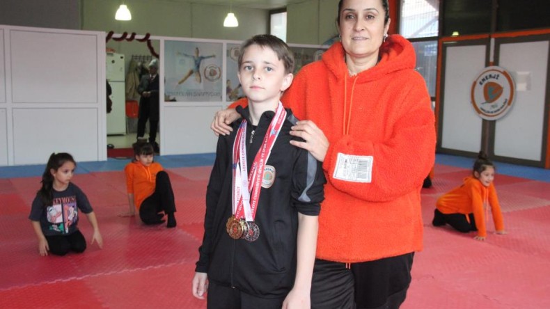 3 yaşından beri jimnastik yapıyor: Hayali dünya derecesi yapmak