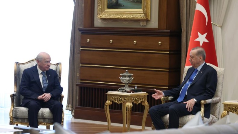 Cumhurbaşkanı Erdoğan, MHP Genel Başkanı Bahçeli ile görüştü