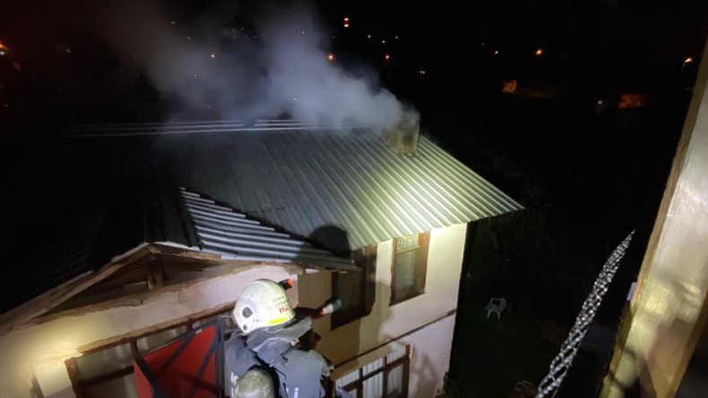 Kartepe Maşukiye’de korkutan yangın