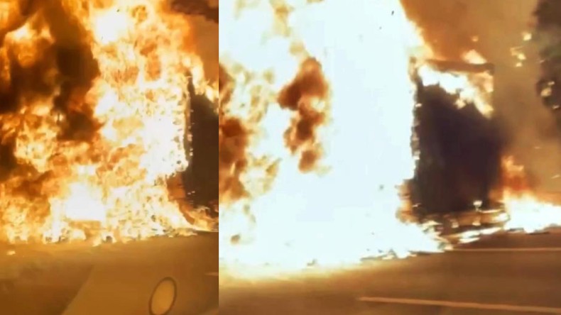 Otoyolda tır alev topuna döndü: Bölgeye çok sayıda ekip sevk edildi