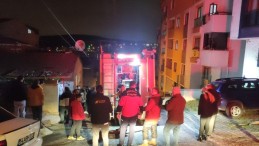 Balkonda unutulan soba külü yangın çıkardı