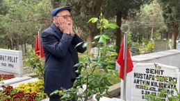 Şehit babası oğlunun mezarı başında; “İçim yanıyor”