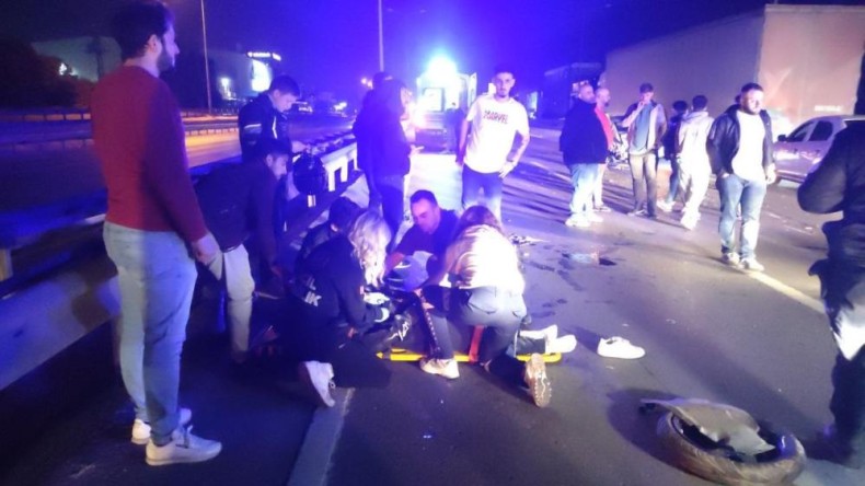 Feci kaza; Ortalık savaş alanına döndü