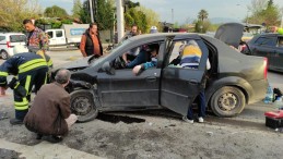 Kocaeli’de kaza; Yol trafiğe kapandı